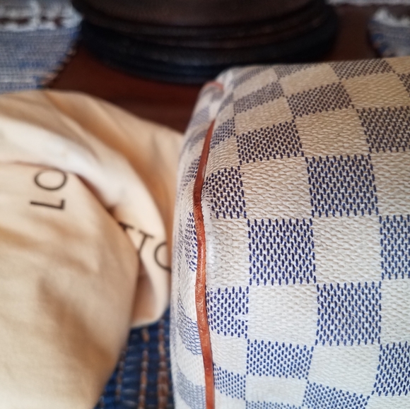 SOLD@! Louis Vuitton Damier Azur Speedy 30 2019 - Picture 3 of 9